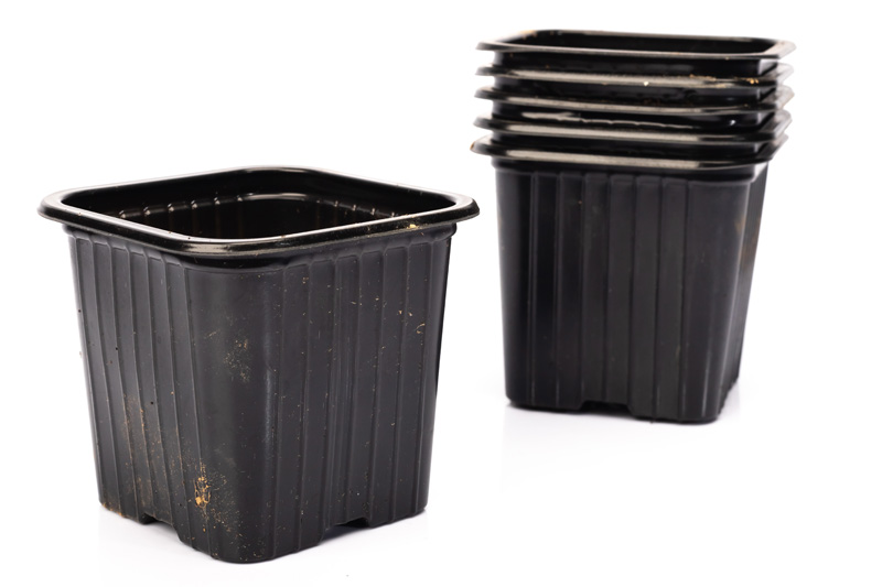 Planters produced from reprocessed scrap